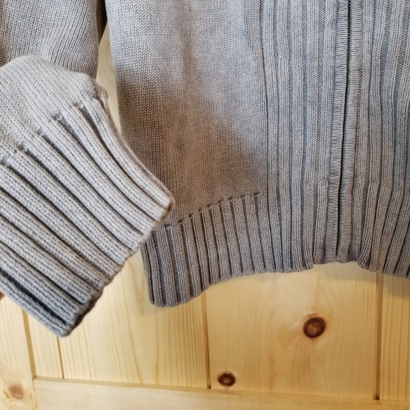 Solaris Full Zip High Fleece Collar Knit Sweater - Picture 7 of 8